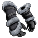 fur gauntlets