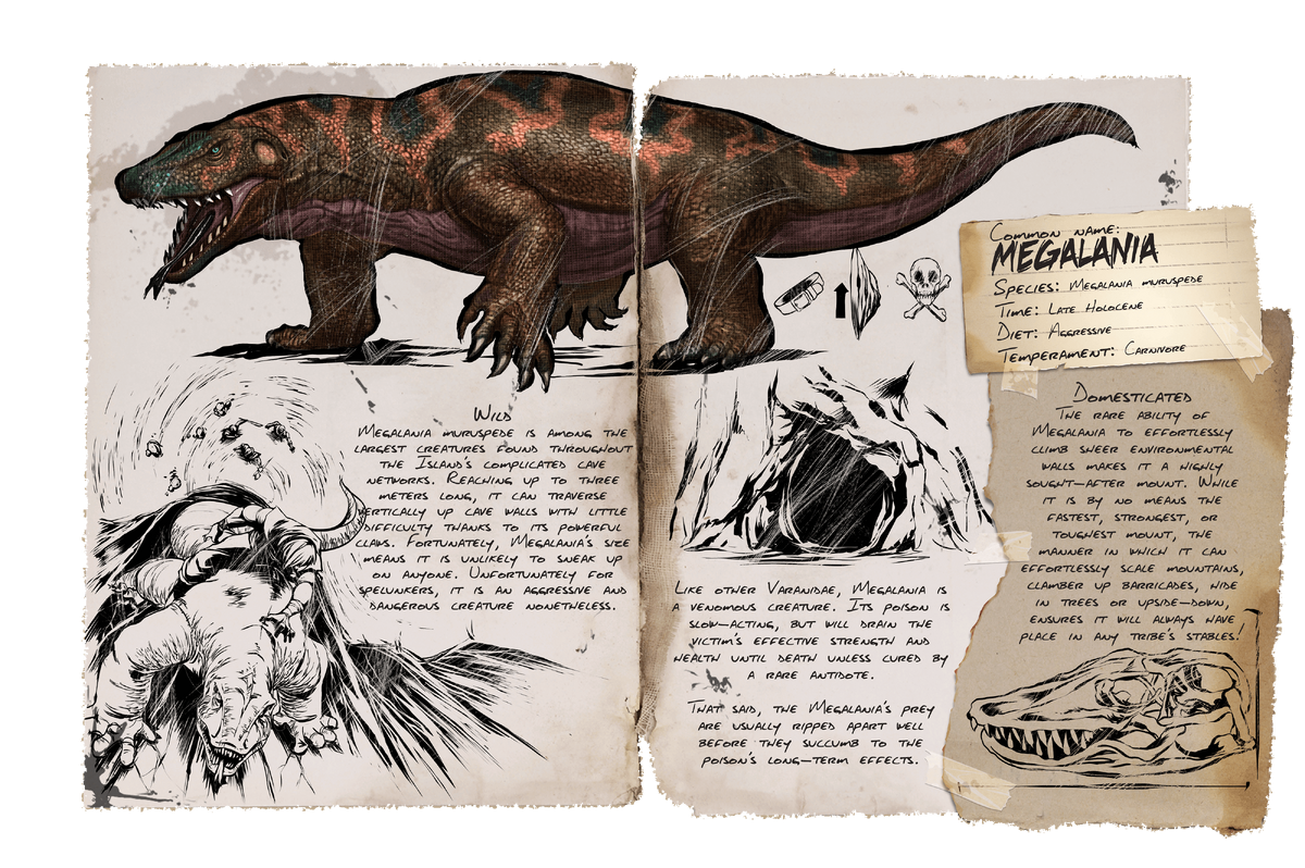 Megalania Official Ark Survival Evolved Wiki