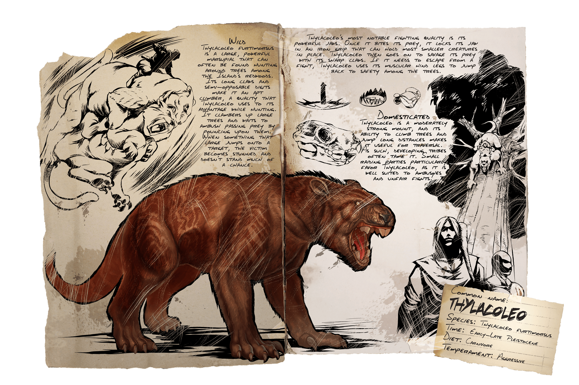 Ark Thylacoleo Spawn Ragnarok Thylacoleo - Ark: Survival Evolved Wiki