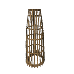 Primitive Fish Trap, Basket trap for fishing