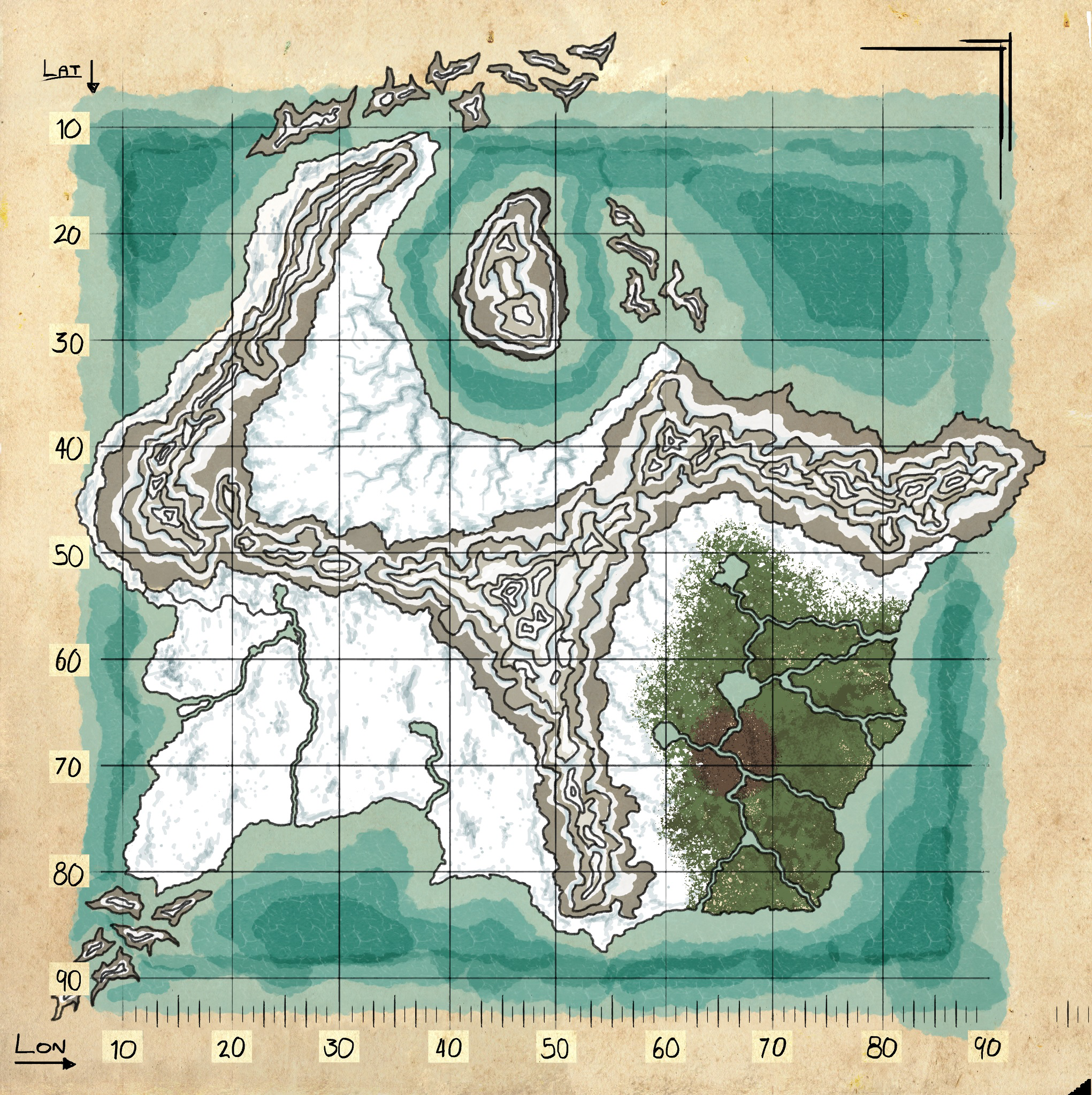 Mod Glacius Resource Map Official Ark Survival Evolved Wiki