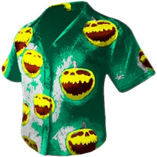 Jack-O-Lantern-Print Shirt Skin