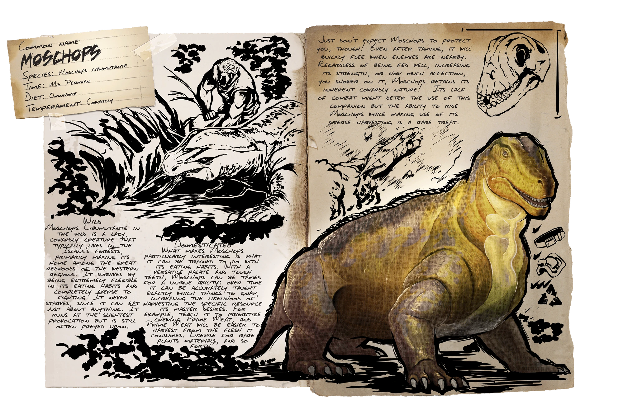 Moschops Official Ark Survival Evolved Wiki