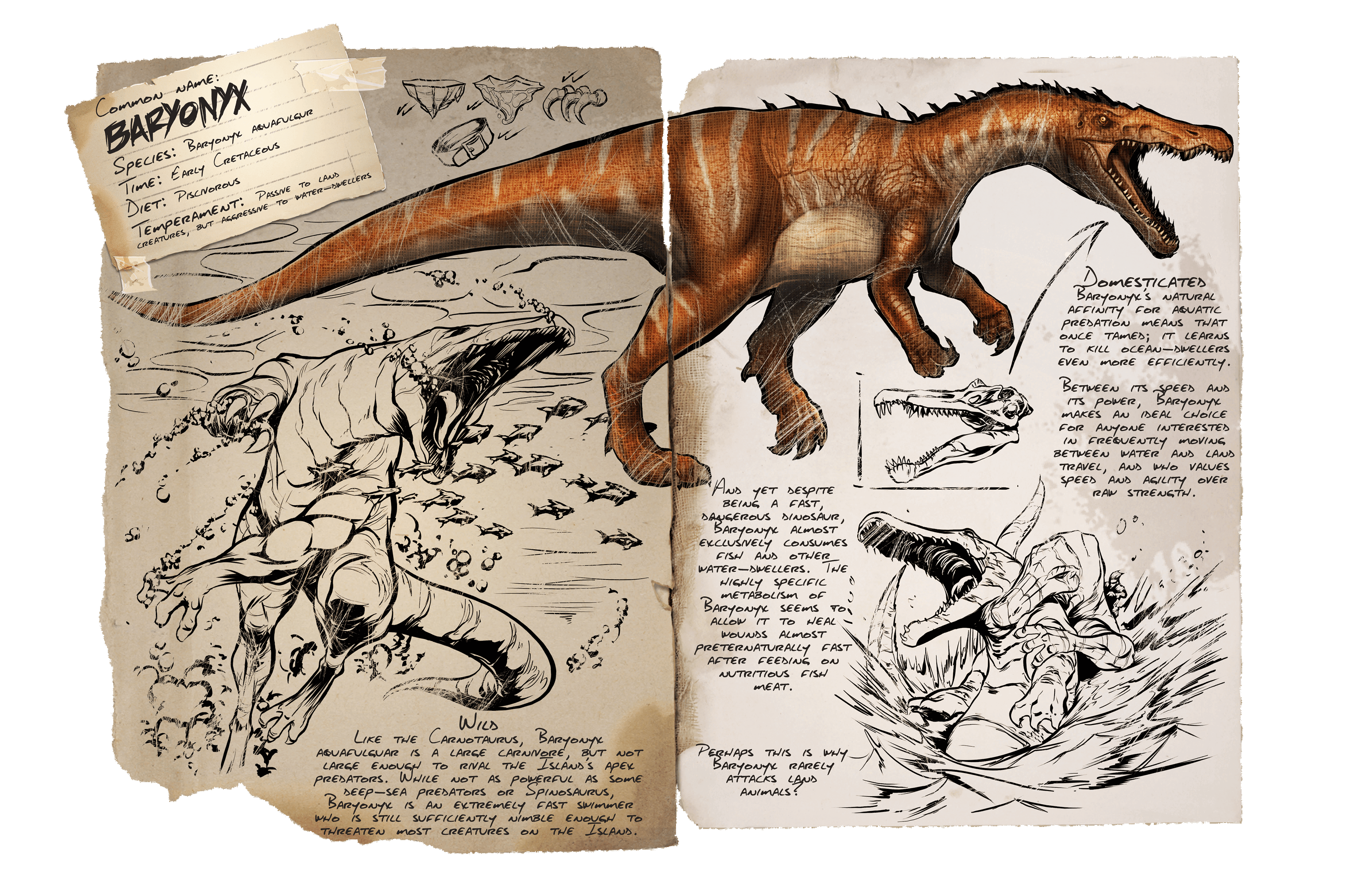 Baryonyx Official Ark Survival Evolved Wiki