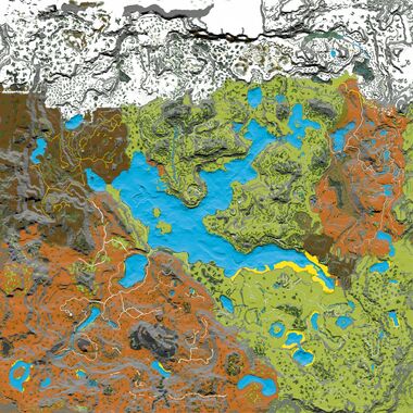 Valguero Topographic Map