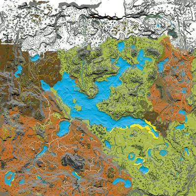 Difficulty: Green = Standard; Red = Hard; Gray = unknown difficulty; Cyan = Standard Underwater; Blue = Hard Underwater.