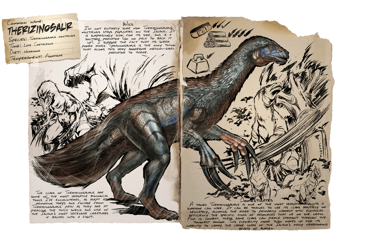 Therizinosaur Official Ark Survival Evolved Wiki