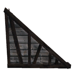 Right Sloped Lumber Wall Primitive Plus Official Ark Survival Evolved Wiki