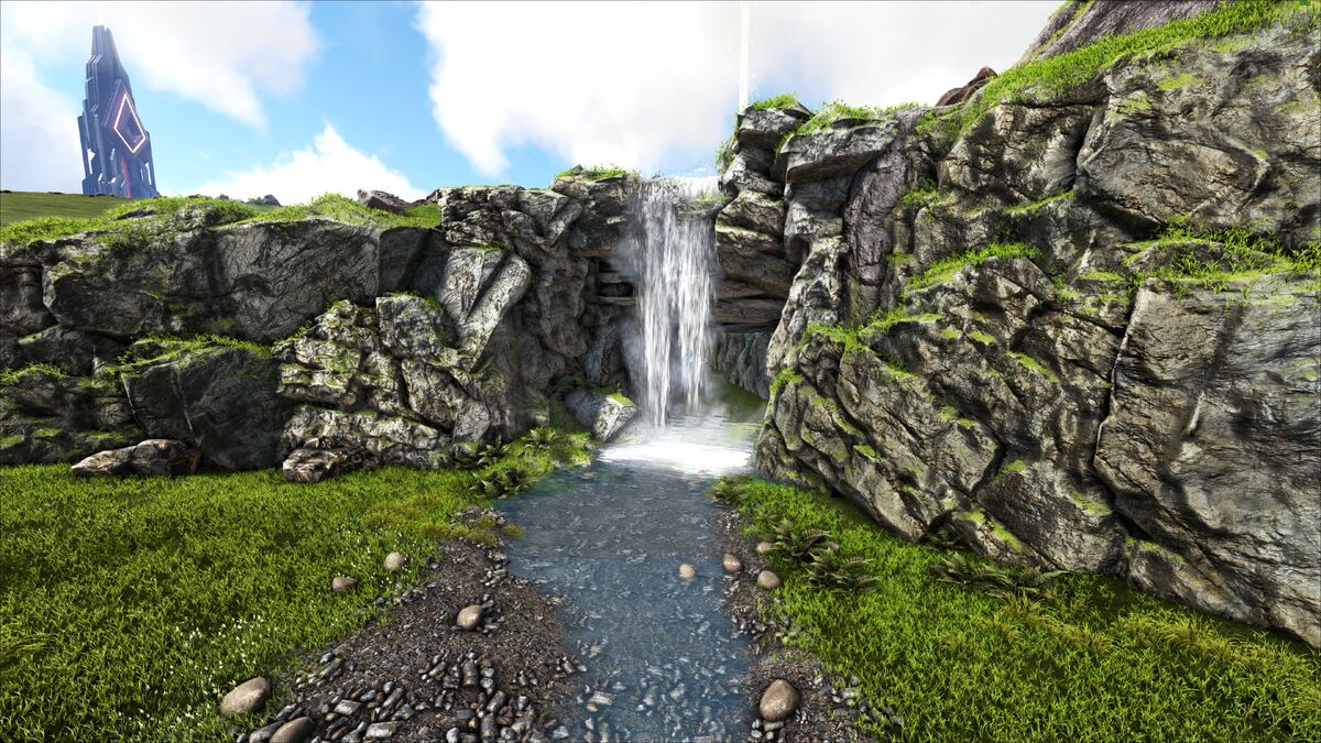 Ark Ragnarok Waterfall Locations Scotland Waterfall Cave (Ragnarok) - Ark: Survival Evolved Wiki