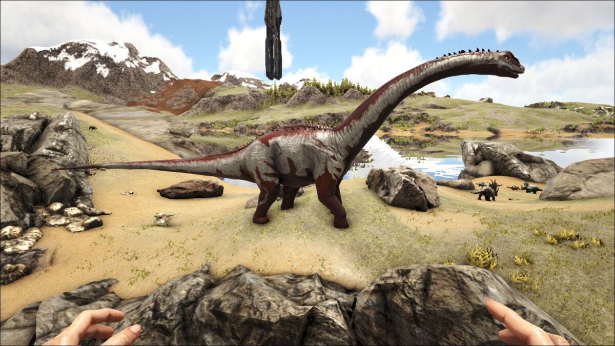 Титанозавр в арк. Бронтозавр АРК. Бронто АРК. Ark Бронтозавр. Ark Survival Evolved Бронтозавр.