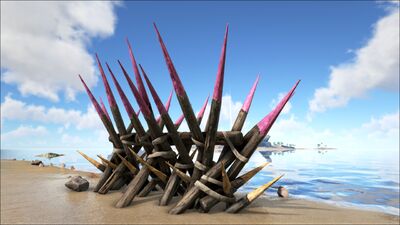 Wooden Spike Wall Official Ark Survival Evolved Wiki