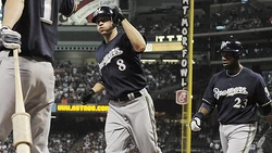 Although Ryan Braun hit a two run homer, and the Brewers with an early lead, the Astros battled back with 7 straight runs to win the game.