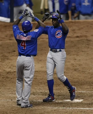 Soriano hit a ball that "soared" into the upper deck in left field for the game-changing game-winning two run blast.