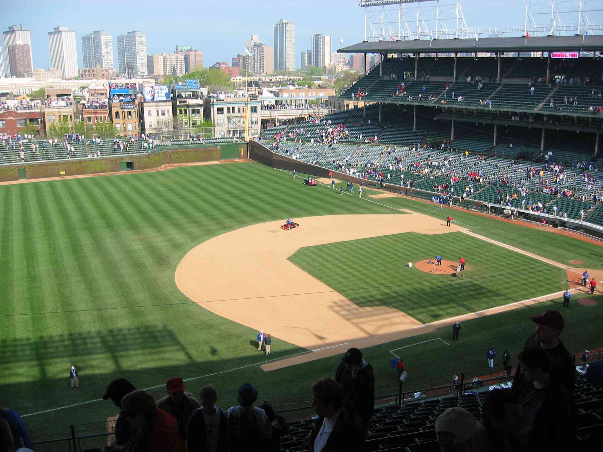 Wrigley Field Transformed to Accommodate the Coming Northwestern Game (And  TWO Working End Zones) - Bleacher Nation