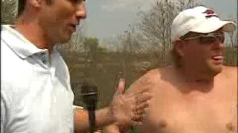John Daly Interview While Playing Golf -- No Shirt Or Shoes