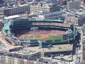 Fenway Park as seen from the roof of the Prudential building