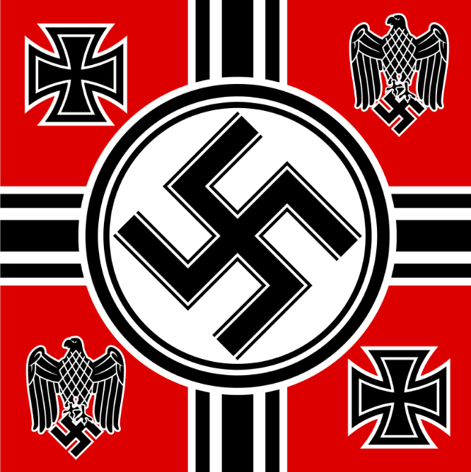 Флаг третьего рейха СС. Фашистский крест третьего рейха.