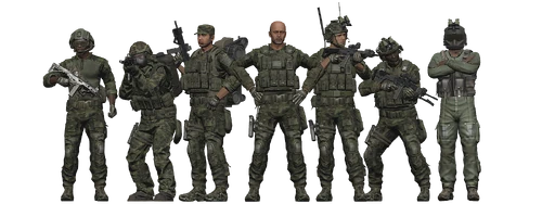 ArmA 3-era conventional U.S. Army troops (Eastern Europe / 2039)