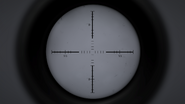 Zoomed-in scope reticle on "Old" variant.