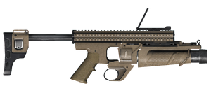 The Mk13 grenade launcher.