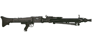 The MG3 7.62 mm medium machine gun.