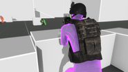 Virtual entity wearing a simulated Raven Vest. Note the extra pouches affixed to back of the vest.