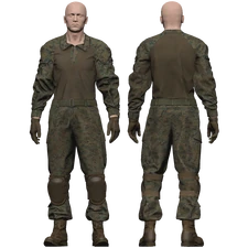 Woodland - [Marine Combat Uniform (Gloves/Kneepads)]