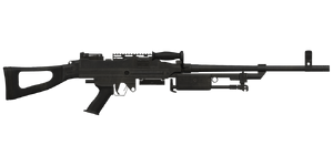 The SA-77 7.62 mm medium machine gun.