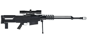 The AS50 12.7 mm sniper rifle.