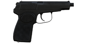 The PiMB 9 mm handgun.