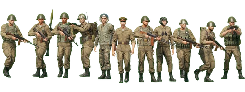 ARMA Reforger-era Soviet Ground Forces conventional troops (Khaki / 1989)