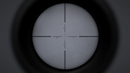 Unzoomed scope reticle on "Old" variant.