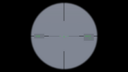 Scope reticle (unzoomed).