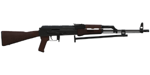 The LMG K 500 7.62 mm assault rifle.