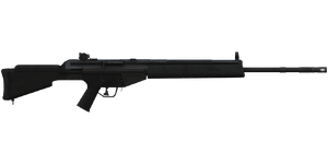 The MSG90A1 7.62 mm sniper rifle.