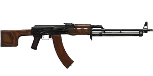 The RPK-74 5.45 mm light support weapon.