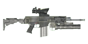 The CZ 805 B1 G1 7.62 mm battle rifle.
