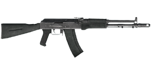 The AK-107 5.45 mm assault rifle.