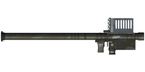The FIM-92F Stinger 70 mm missile launcher.