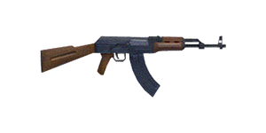 The AK-74 5.45 mm assault rifle.