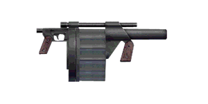The MM-1 grenade launcher.