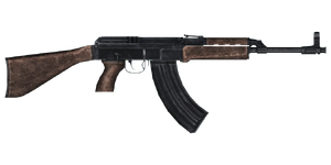 The Sa-58P 7.62 mm assault rifle.