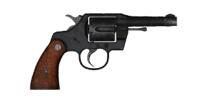 The .38 Revolver handgun.