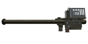 The FIM-92F Stinger 70 mm missile launcher.