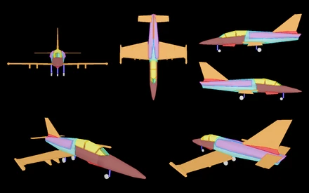 LEGENDDark blue = armor_5mm_plate.bisurfGreen = glass_armored.bisurfMaroon = armor_23mm_plate.bisurfOrange = armor_7mm_plate.bisurfPurple = iron.bisurfRed = metalplate.bisurfTeal = armor_11mm_plate.bisurfYellow = plexiplate