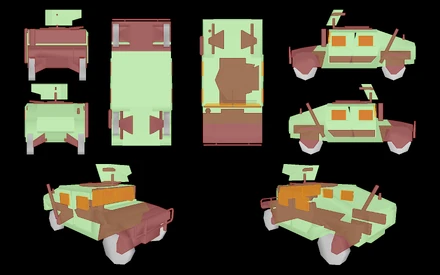 LEGENDLime green = armour.bisurfMaroon = metalplate.bisurfOrange = glass_armored