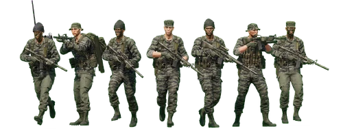 ARMA Reforger-era U.S. Special Forces operatives (Tigerstripe / 1989)