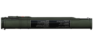 The RPG-18 64 mm rocket launcher.