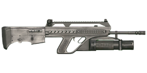 The Katiba GL 6.5 mm bullpup assault rifle.