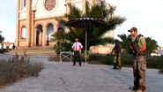 Nikos hosting an event at Athira, six months after the conflict's resolution.